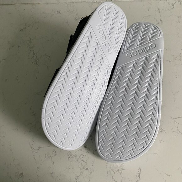 NWT Adidas Men’s Slingback Strap Adilette Black and White Sandals Size 13 main image 8